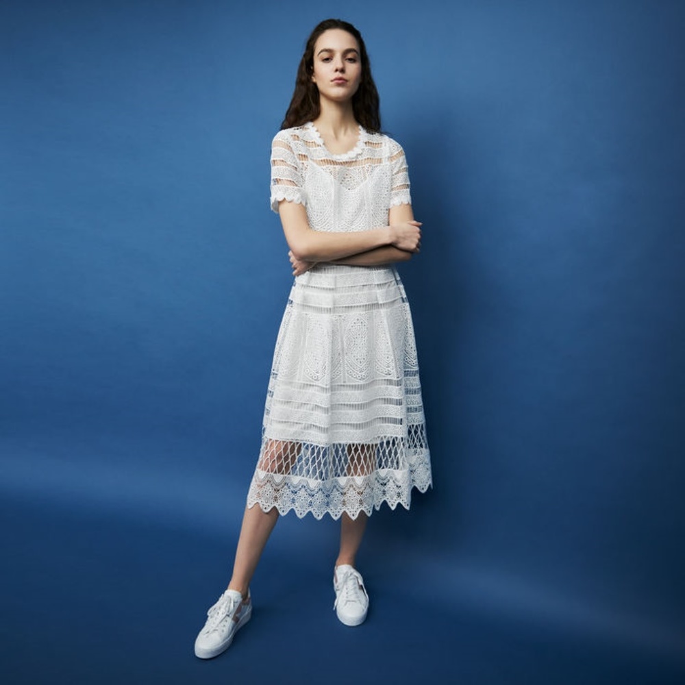 Maje Roseray long lace Dress size 3